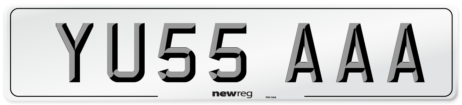 YU55 AAA Number Plate from New Reg